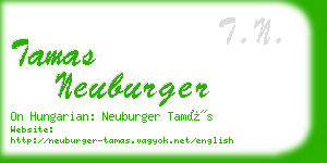 tamas neuburger business card